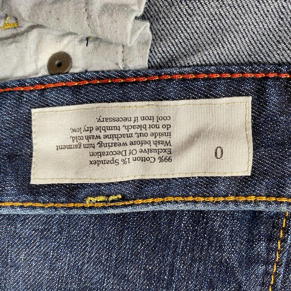 Ann Taylor LOFT Woman's Curvy Boot Dark Wash Jeans Sz 0 - Picture 7 of 7